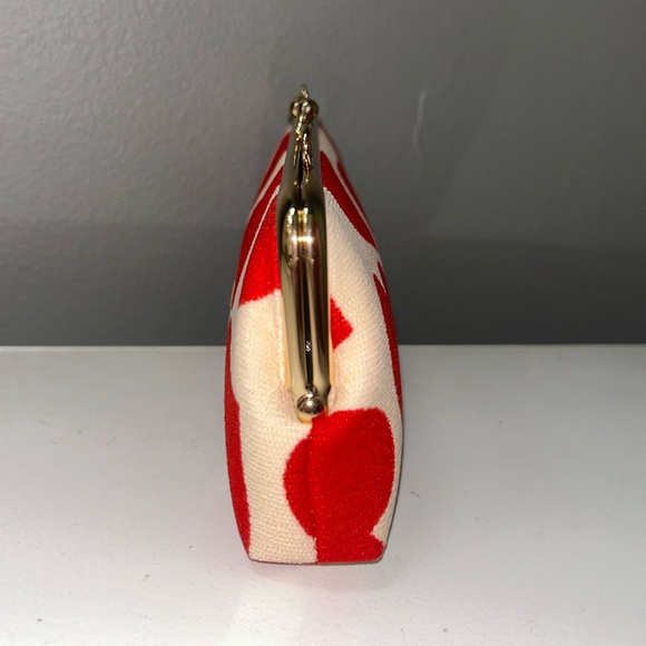 Miu Miu Red Heart Clutch Pochette w/ Gold Chain - Brand New in Box - Picture 10 of 14